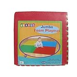 Jumbo Foam Red, Green, Blue, & Yellow Toy 16 Sq Ft Playmat Set of 4 Squares by Verdes