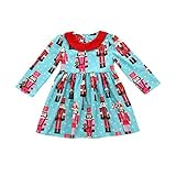 Tovadoo ワンピース 子供服 女の子 クリスマス衣装 漫画風 丸襟 プリンセス 可愛い おしゃれ フォーマル クリスマスパーティー 2-6歳