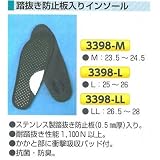 安全・サイン8 踏抜き防止板入りインソール サイズ:L 3398-L