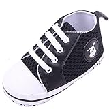 C-Princess子供靴 ベビー スニーカー メッシュシューズ キャンバスシューズ 帆布靴 女の子 男の子 赤ちゃん 軽量 カジュアル スポーツ (12cm, 4ブラック)