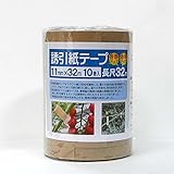 【1ケース 240巻】 誘引紙テープ 幅11mm×長さ32m 生分解性クラフト紙 一色本店 代不