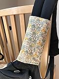 抱っこ紐用よだれﾊﾟｯﾄﾞ　小花柄黄色　ハンドメイド　エルゴ