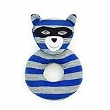 Robbie Raccoon Organic Plush Teething Rattle