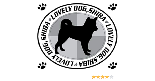 Amazon Co Jp デザイン表札ドットコム 犬 ステッカー ラブリー ドッグ 柴 シバ シルエット ホワイトバック Mk 2 ホビー