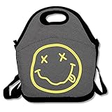 アメリカ ロック風 おもしろい顔 顔ぶれ お弁当バッグ ランチバッグ ベビー用バッグ One Size ブラック