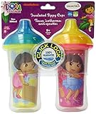 Munchkin Dora the Explorer Click Lock Insulated Sippy Cup, 9 Ounce, 2-Count by Munchkin [並行輸入品]