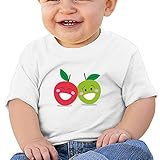 漫画　幸せなリンゴ子供服 ベビーTシャツ 半袖 男の子 女の子 クルーネック カジュアル