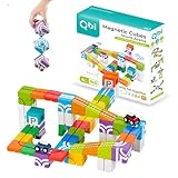 Qbi Stunt Arena 4歳以上向けセット ブロック44個 コントロールカー2台 オンラインチャレンジカード付属 知育玩具 4歳以上対象