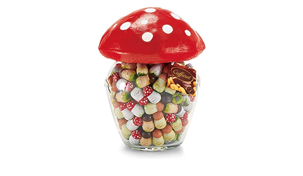 Amazon カファレル Caffarel きのこポット 大 きのこ型チョコレート約170粒入り カファレル Caffarel チョコレート菓子 通販