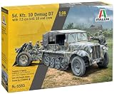 プラッツ イタレリ 1/35 WW2 ドイツ Sd.Kfz.10 デマーグ D7＆7.5cm lelG4 18 歩兵砲 砲兵9体付属 プラモデル IT6595 (戦闘車両)