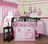 GEENNY Designer Girl DragonFly 13PCS CRIB BEDDING SET by GEENNY [並行輸入品]
