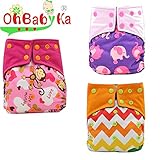 Ohbabyka3点セット 布おむつカバー サイズ調整可 キッズ ベビー 赤ちゃん 新生児 トイレ 布おむつカバー 布オムツカバー 70cm 80cm 90cm 子供 保育園 入園準備 入園グッズ 男