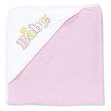 Spasilk 100% Cotton Hooded Terry Bath Towel, Pink by Spasilk