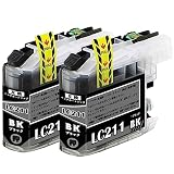 【InkCity】ブラザー用 LC211互換インクカートリッジ 【BK×2本】【純正と併用可能／高精彩・高発色／最新チップ／残量表示／大容量／安心サポート】DCP-J562N、MFC-J730DN、MFC-J730DWN 、MFC-J737DN、MFC-J737DWN、MFC-J830DN、MFC-J830DWN、MFC-J837DNなど利用可能