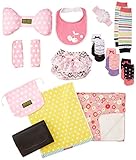 人気5ブランド(エクスプレナード1点、ラヴィ2点、ラヴィNewYork4点、マンディ2点、ミキハウス1点)豪華10点 ギフトセット ブラックアーバンボーダー a434