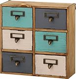 不二貿易 木製 ミニ チェスト 8引出 22928