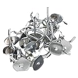 1つ穴フック – TOOGOO ( R ) 50個Pack of 2 "ユニバーサルペグボード1つ穴フッククロムホームキッチンツールシルバー