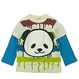GARACH(ギャラッチ) 天竺デカパンダレイヤード長袖Tシャツ 100cm/アイボリー NO.AH-511402