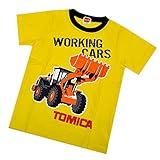 半袖Tシャツ トミカ TOMICA パトカー 消防車 ブルトーザー ミキサー車 子供用 キッズ ベビー fo-ht05 110 K柄