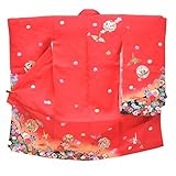着物ひととき 七五三 3歳 女の子 着物 濃ピンク 花 鞠 ii3253a05 中古
