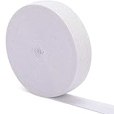 KALOLINNA 平ゴム 弾性バンド ウエストゴム サイズ 調整 調節 織り 紐 裁縫 手芸 材料 パンツのゴ 裁縫 ツール(25mm*10m,ホワイト）