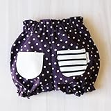 ファムベリー　かぼちゃパンツ（リネン） (ドットパープル)