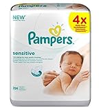 パンパース敏感な赤ちゃんのワイプ - 224ワイプの4X56Packs (Pampers) (x6) - Pampers Sensitive Baby Wipes - 224 Wipes 4x56Pa