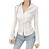 Amazon レディース半袖 ワイシャツタイトフィット Vネック無地 ブラウス セクシー 女教師 秘書 Ol 過激 エロ コスチューム 通勤 ナイトクラブ シャツ ブラウス 通販