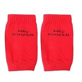 Domybest　ベビー　膝パッド　膝プロテクター　ニーパッド　膝用サポーター　滑り止め　レッグウォーマー　赤ちゃん (A セット) (レッド)