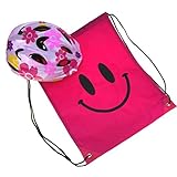 J@G ヘルメット こども用 自転車 ナップサック付き 超軽量 子供 可愛い ２サイズ (F-Sｻｲｽﾞ ﾌﾗﾜｰ)