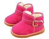 （ラクエスト） Laquest ベビー キッズ １～３才 ふわふわ フェイクムートン ブーツ マジックテープ (22,ピンク)