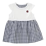 (チャックル) chuckle *ボンシュシュ*重ね着風ギンガムチェック半袖ワンピース ホワイト 90cm P3225-90-10