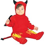 US輸入 デビル 悪魔 ベビー 幼児 ハロウィン 仮装 着ぐるみ コスチューム レッド 6-12M 80cm [並行輸入品]