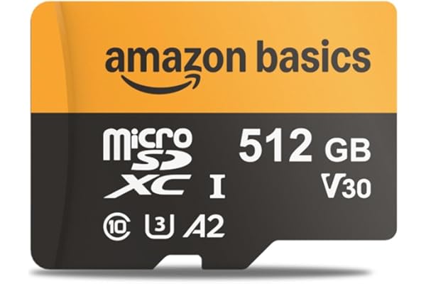 Amazonベーシック 512GB microSDXCカード (アダプター付き) 読み取り速度最大200MB/秒 1個入り