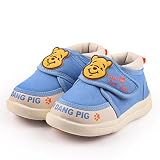 DANG PIG ファーストシューズ ベビーシューズ ブランド機能靴 赤ちゃん チャイルド ライトブルー 0-5歳 男の子 ノンスリップ柔らかい底 単靴 春 秋 (15cm)