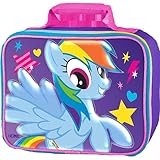 My Little Pony Purple with Pink Glitter Insulated Lunch Kit Tote [並行輸入品]