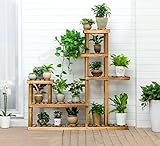 Plant shelf 木製フラワーラック、バルコニーポットディスプレイスタンド、屋内および屋外の植物棚、リラックスダイエット木製フラワーラック Flower racks