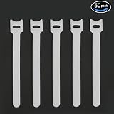 Pasow 50pcs Reusable Fastening Adjustable Cable Ties Strap Wire Management (6 Inch, White) [並行輸入品]