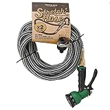 ダルトン DULTON Stretch hose　ストレッチホース ホース 5m→約10m　8パターン散水ノズル (Carbon bk_ag)