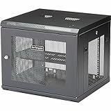 StarTech 壁は、サーバラックキャビネットマウント - 4ポスト調節可能な深さ（2" 〜19" ）ケーブル管理とネットワーク機器エンクロージャ（rk920walm） 9U