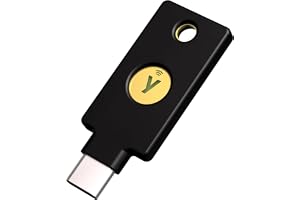 Yubico セキュリティキー C NFC（ブラック）ファームウェア5.8 FIDO2/WebAuthn・U2F対応 USB-C/NFC 多要素認証 2要素認証 IP68 防水防塵 耐衝撃