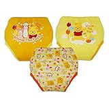 ディズニー【 Disney】ヒップにプーさんキャラクター裏パイル防水加工3層トレーニングパンツ3枚組 (95cm)