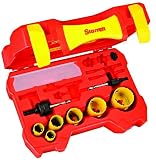 Starrett KDP06034-N 9 Piece Fastcut Bi-Metal Locksmith Hole Saw Kit by Starrett