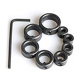 工具 DIY ドリルビット デプス ストップ 首輪 ドリルストップリング ドリルストッパー ストップカラーリング レンチ付き (8本セット)