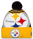 ピッツバーグスティーラーズ大きなロゴニットビーニーキャップHat with Pom