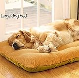 Prawey（TM）S、Lイエロー花ペットスリープ暖かいフリースネストベッドハウス犬のマット快適なペットのソフトパッドマットic673261