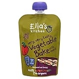 Ella's Kitchen Organic Very Very Tasty Vegetable Bake with Lentils 7mth+ (130g) レンズ豆の7Mth +とエラのキッチン有