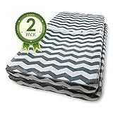 Changing Pad Cover By Bonafide Baby - Grey Chevron Nursery Bedding by Bonafide Baby