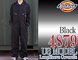 Dickies ディッキーズ 4879 BK（ブラック）Mサイズ　長袖つなぎ ツナギ 大きいサイズもあります