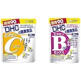 【セット買い】DHC ビタミンC(ハードカプセル)徳用90日分 & ビタミンBミックス 徳用90日分